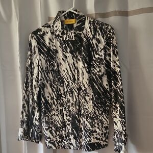 St. John Monochrome Abstract Jacket
